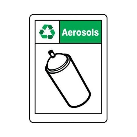 SAFETY SIGNS AEROSOLS 14 In  X 10 In  MPLR591XV